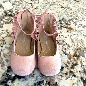 9T girls pink ballerina shoes